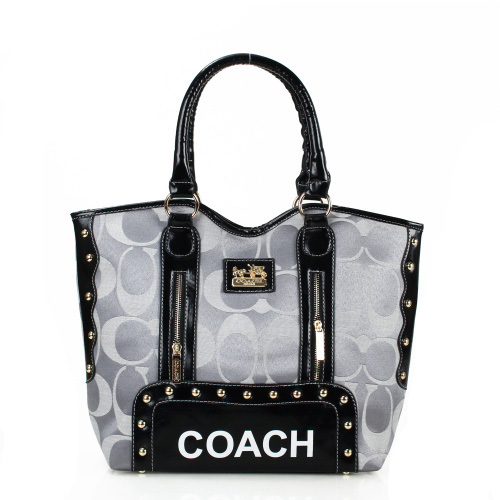 Coach Madison Signs Large Grey Totes FEK - Click Image to Close